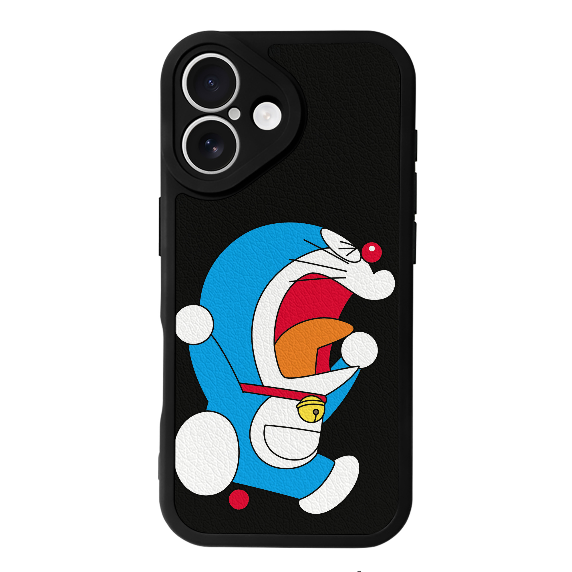（画像用） ドラえもん Doraemon 【iPhone 16シリーズ対応】シリコンスマホケース（レザー調） 材質：シリコン